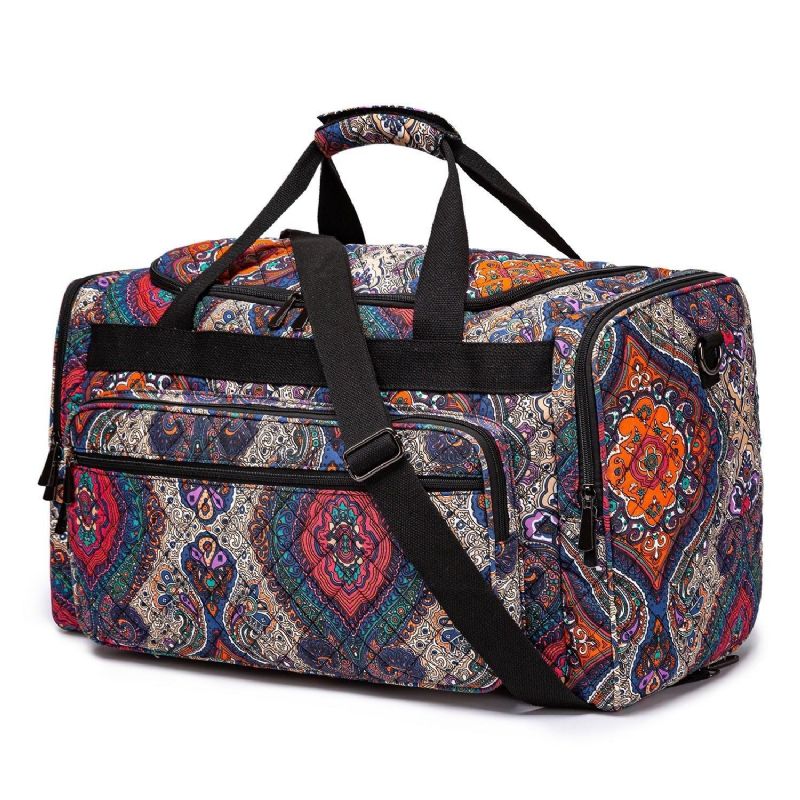 Boho Weekendväska Canvas Travel Duffel