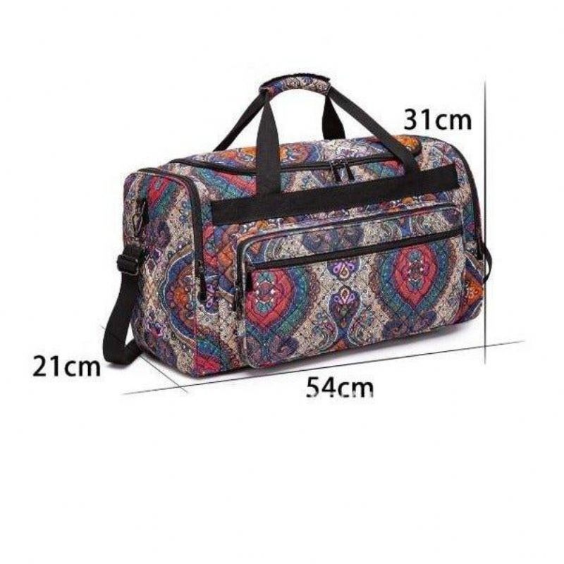 Boho Weekendväska Canvas Travel Duffel