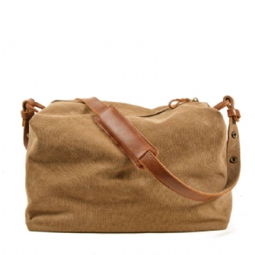 Canvas Crossbody Messenger-väska Herr