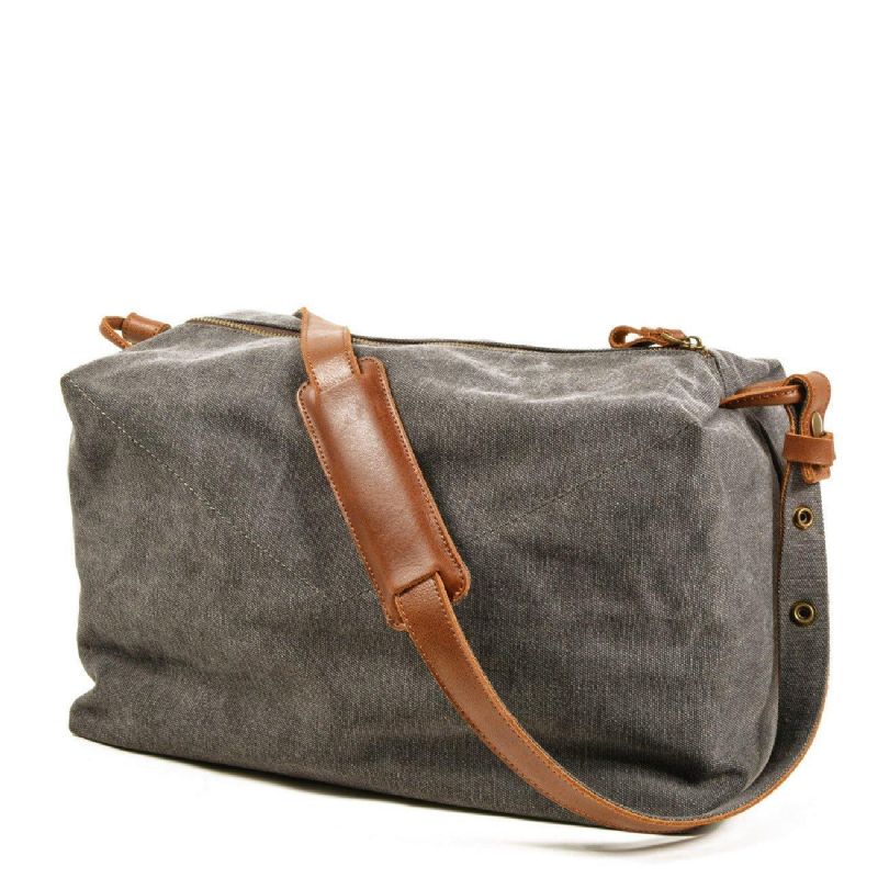 Canvas Crossbody Messenger-väska Herr