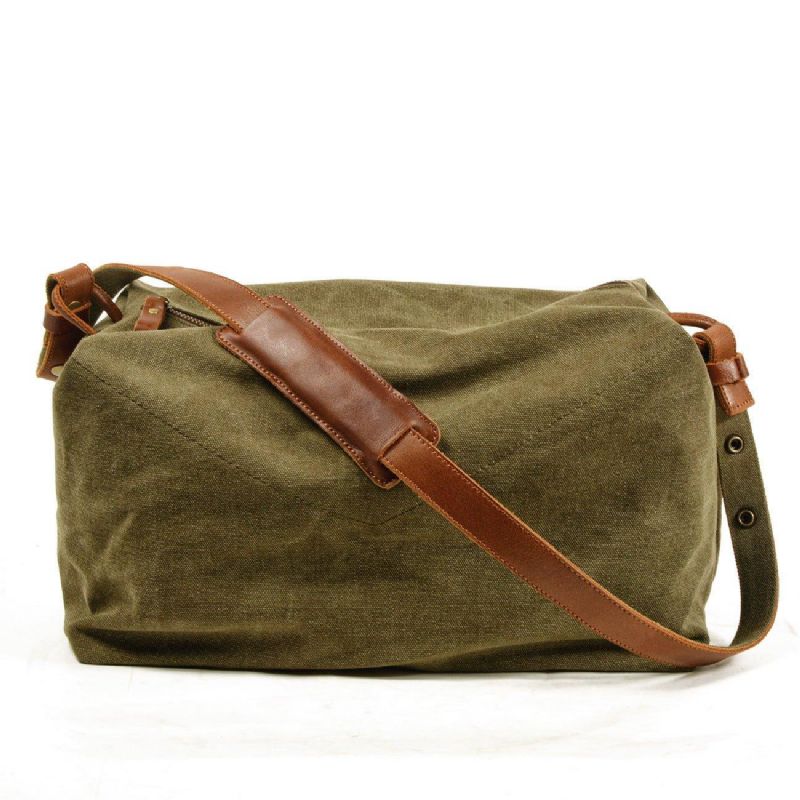 Canvas Crossbody Messenger-väska Herr