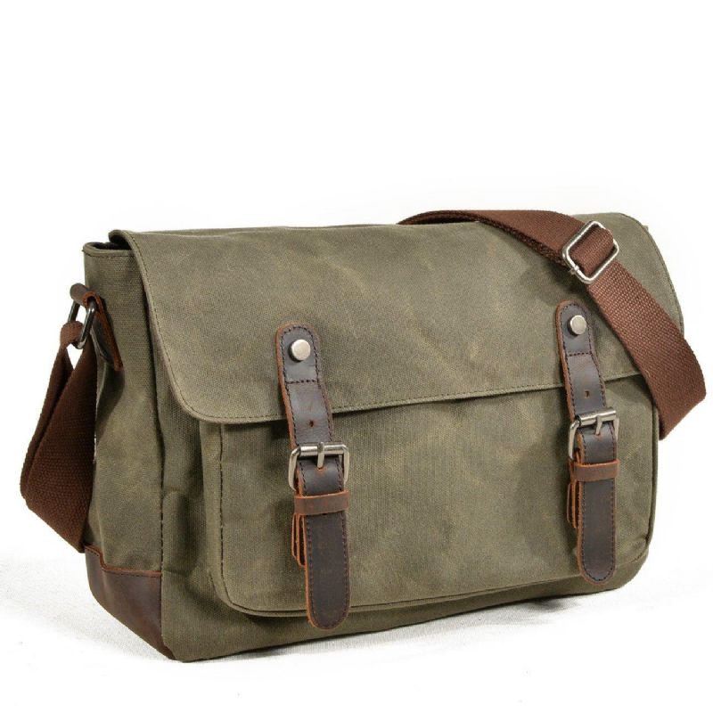 Canvas Messenger-väska För Män Crossbody