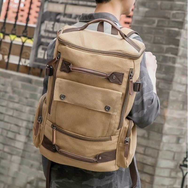 Canvas Ryggsäck Casual Vintage Daypack