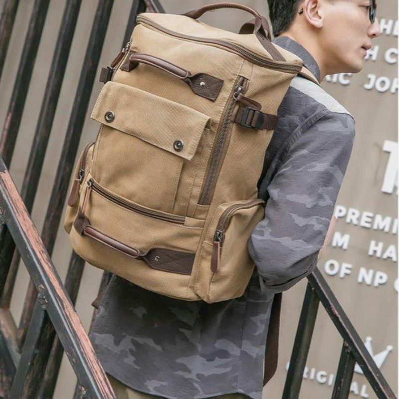 Canvas Ryggsäck Casual Vintage Daypack