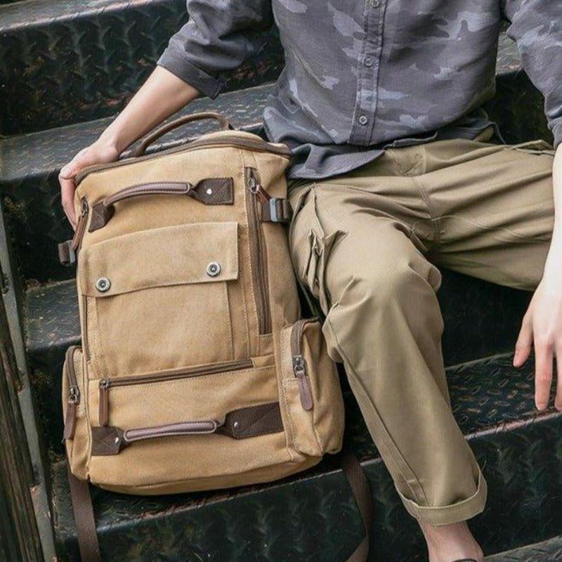 Canvas Ryggsäck Casual Vintage Daypack