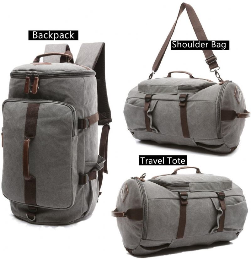 Canvas Ryggsäck Vintage Large School Duffel