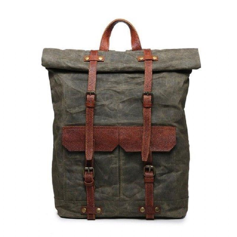 Canvas Vintage Backpack Roll Top