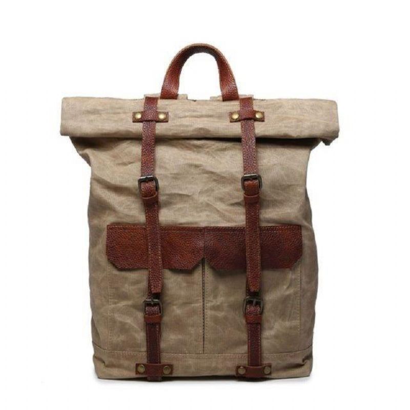 Canvas Vintage Backpack Roll Top