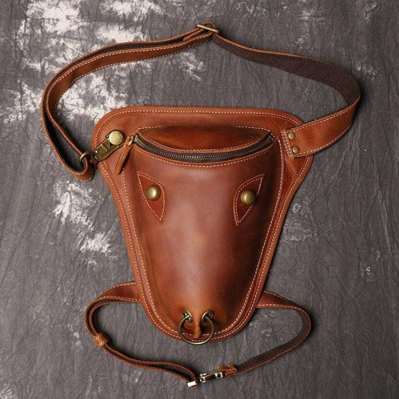 Cool Cow Head Leg Crossbody-väska Fanny Pack