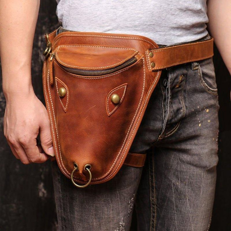 Cool Cow Head Leg Crossbody-väska Fanny Pack