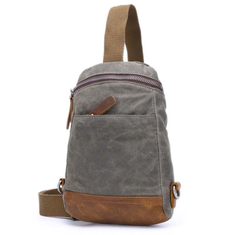 Crossbody-väska I Vaxad Canvas