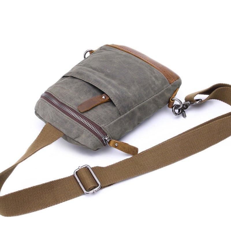 Crossbody-väska I Vaxad Canvas