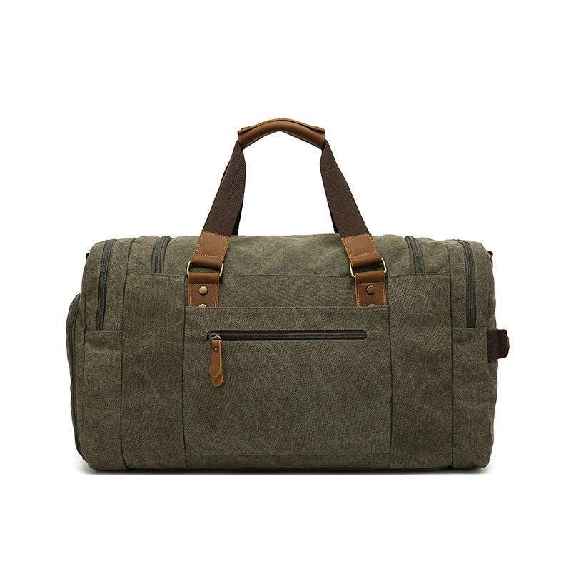 Duffle Bag Canvas För Män Med Skoficka