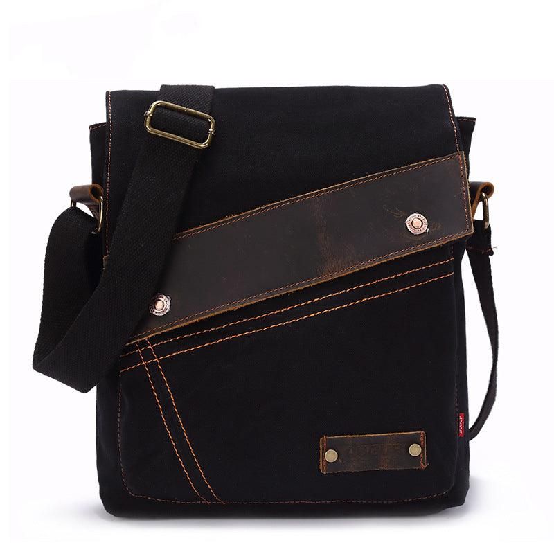 Fashion Cotton Canvas Cross Body-väska För Män