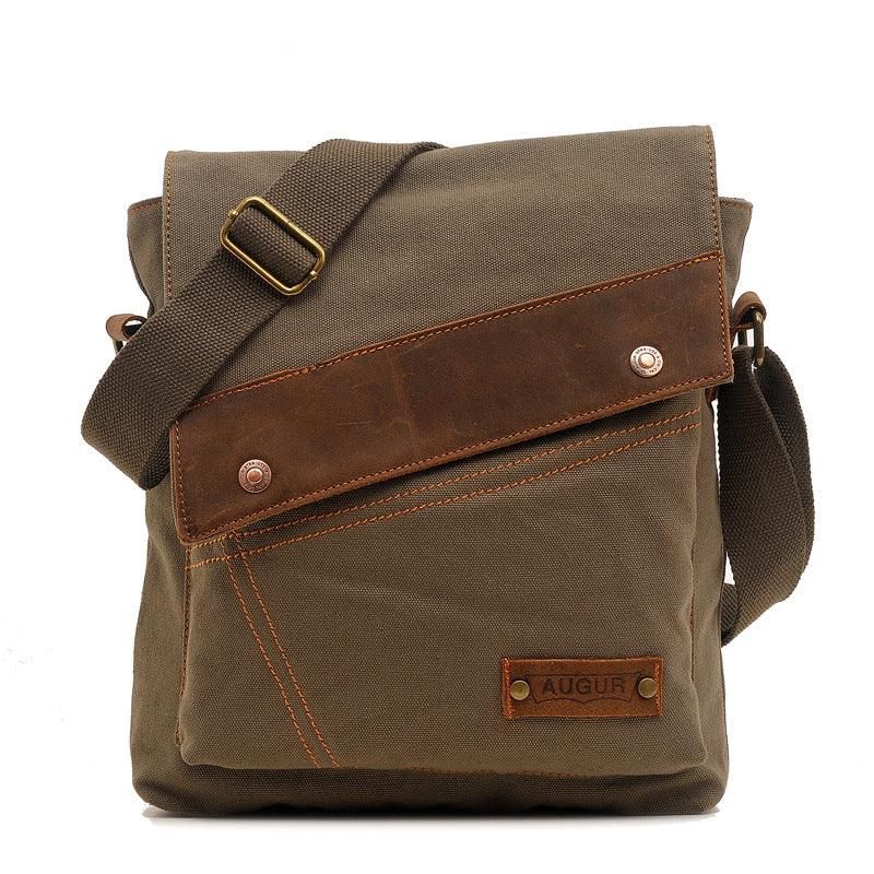 Fashion Cotton Canvas Cross Body-väska För Män