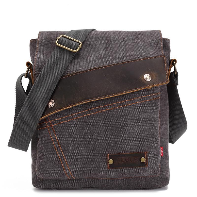 Fashion Cotton Canvas Cross Body-väska För Män