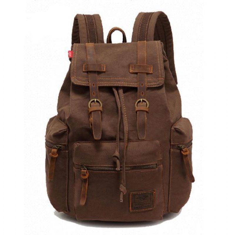 Herr 21l Vintage Canvas Ryggsäck