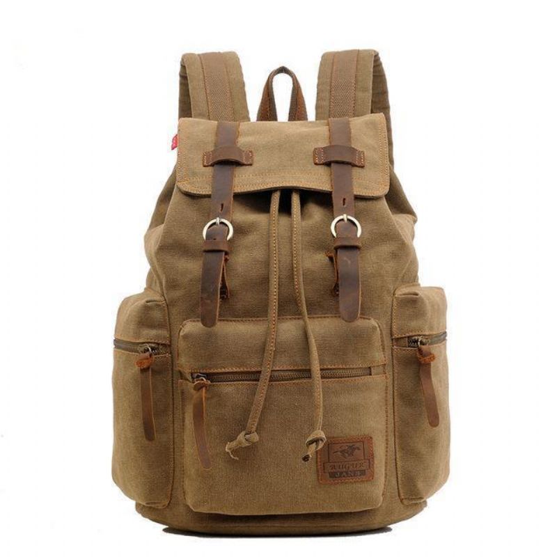 Herr 21l Vintage Canvas Ryggsäck