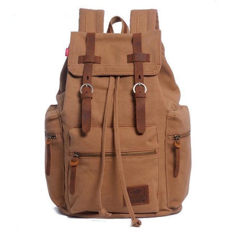 Herr 21l Vintage Canvas Ryggsäck