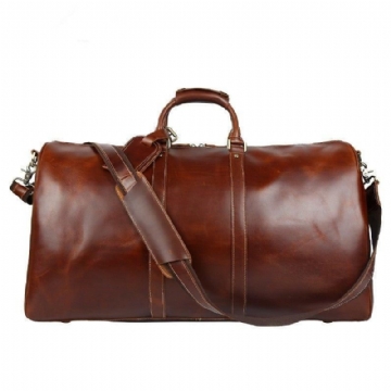 Herr Läder Duffle Weekendväska Vintage