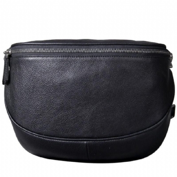 Läder Crossbody Sling Pack För Män