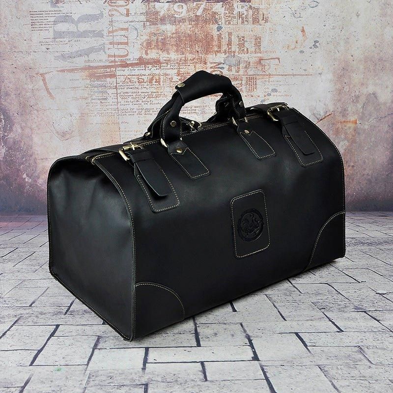 Läder Weekend Duffle Bag Herr