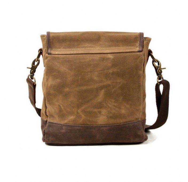 Liten Canvas Messenger-väska Crossbody Vintage