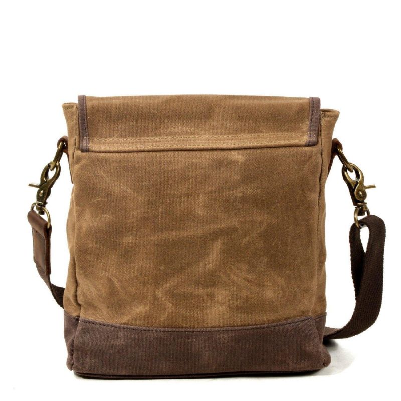 Liten Canvas Messenger-väska Crossbody Vintage