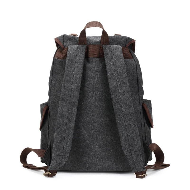 Män Casual Canvas Ryggsäck Vintage Camping Daypack