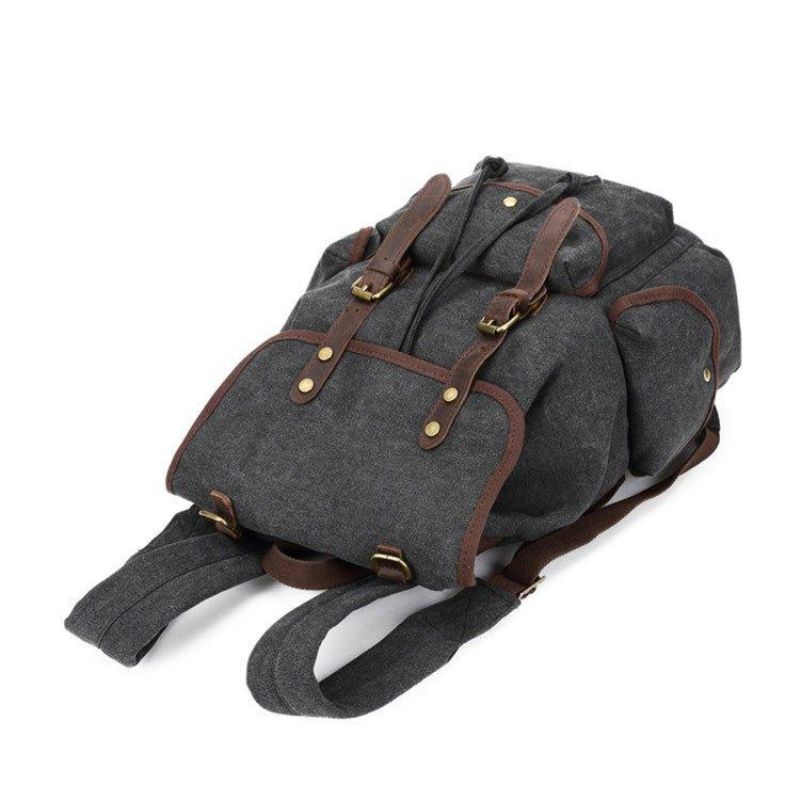 Män Casual Canvas Ryggsäck Vintage Camping Daypack