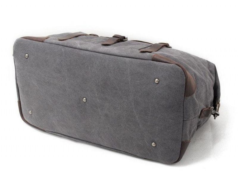 Oversized Travel Duffel Bag Canvas Läder