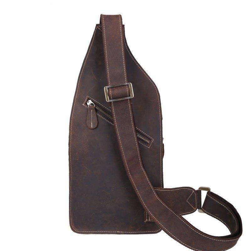 Sling Ryggsäck Crossbody Läder