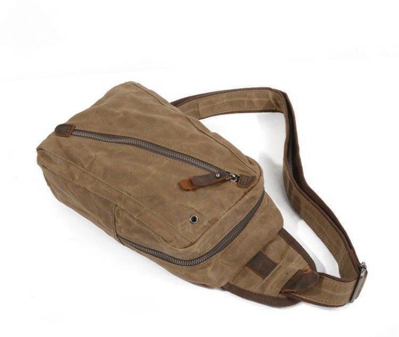 Sling Ryggsäck Herr Vaxad Canvas Crossbody Väska