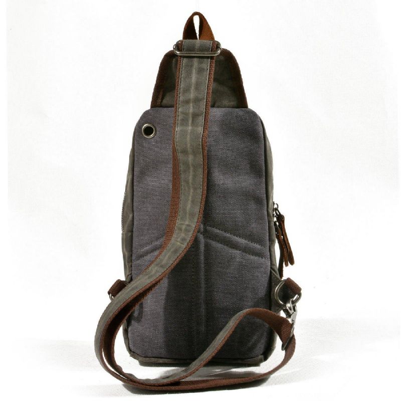 Sling Ryggsäck Herr Vaxad Canvas Crossbody Väska