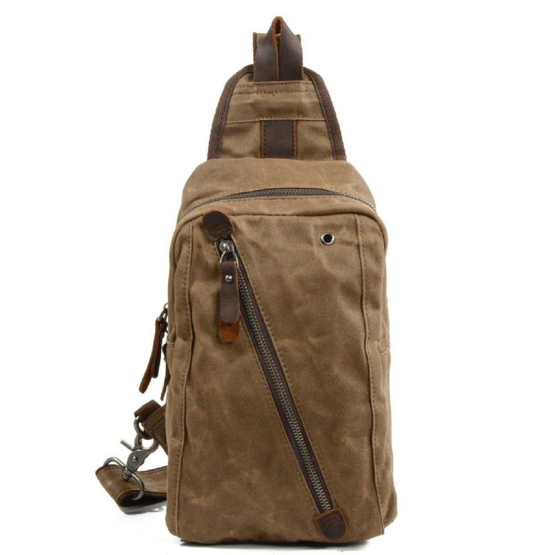 Sling Ryggsäck Herr Vaxad Canvas Crossbody Väska