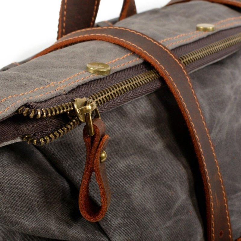 Stor Vintage Ryggsäck Canvas Travel