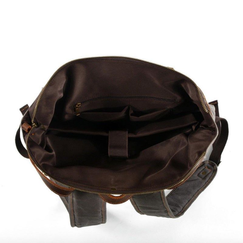 Stor Vintage Ryggsäck Canvas Travel