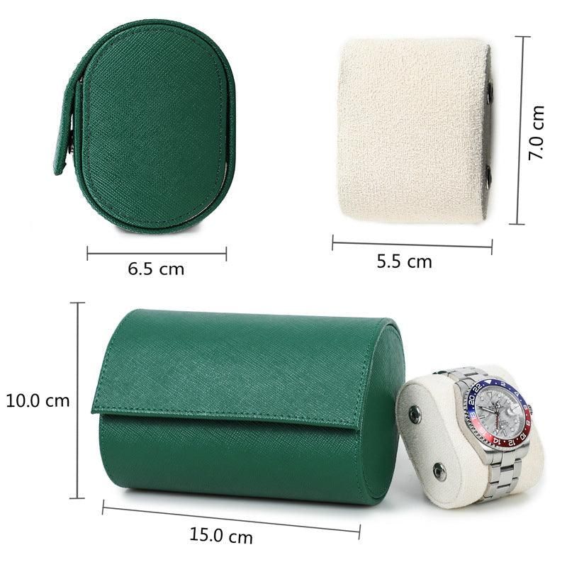 Trend Leather Watch Roll Case För 2 Klockor