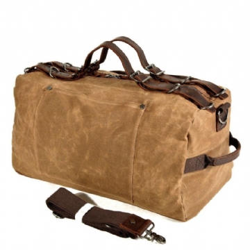 Vaxad Canvas Travel Duffle Bag Handbagage Storlek