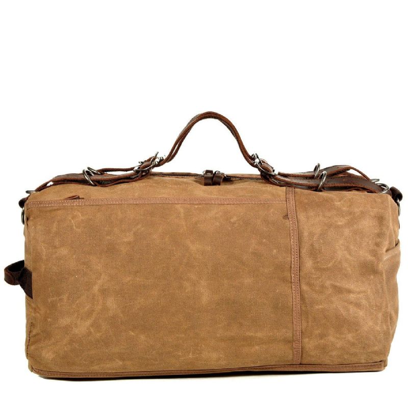 Vaxad Canvas Travel Duffle Bag Handbagage Storlek