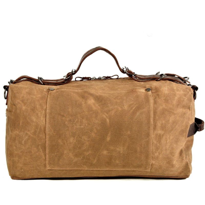 Vaxad Canvas Travel Duffle Bag Handbagage Storlek