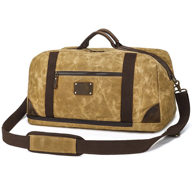 Vaxad Canvas Weekender Duffle Bag Ryggsäck