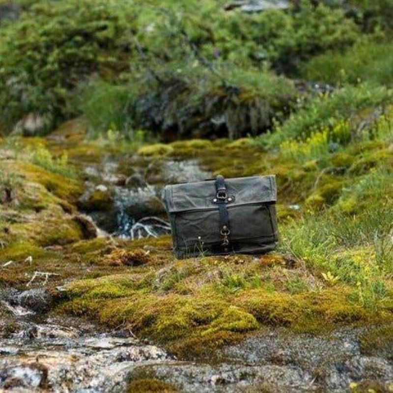 Vintage Canvas Messenger-väska Laptop Och Motobags