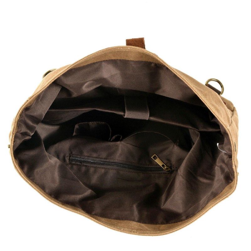 Vintage Canvas Messenger-väska Laptop Och Motobags