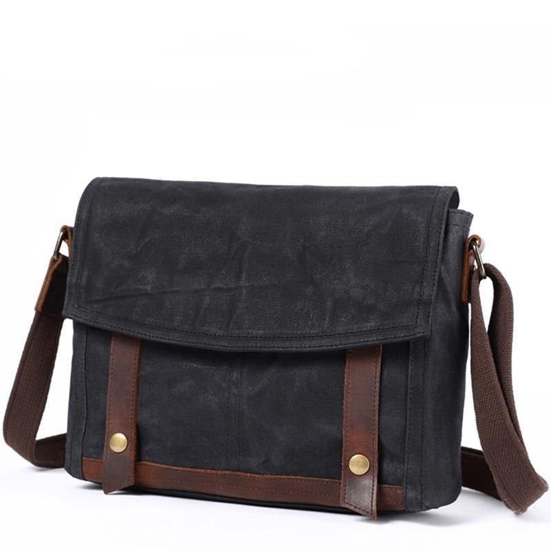 Vintage Messenger-väska Canvas Crossbody För Män