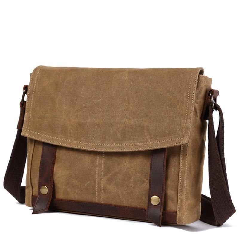 Vintage Messenger-väska Canvas Crossbody För Män