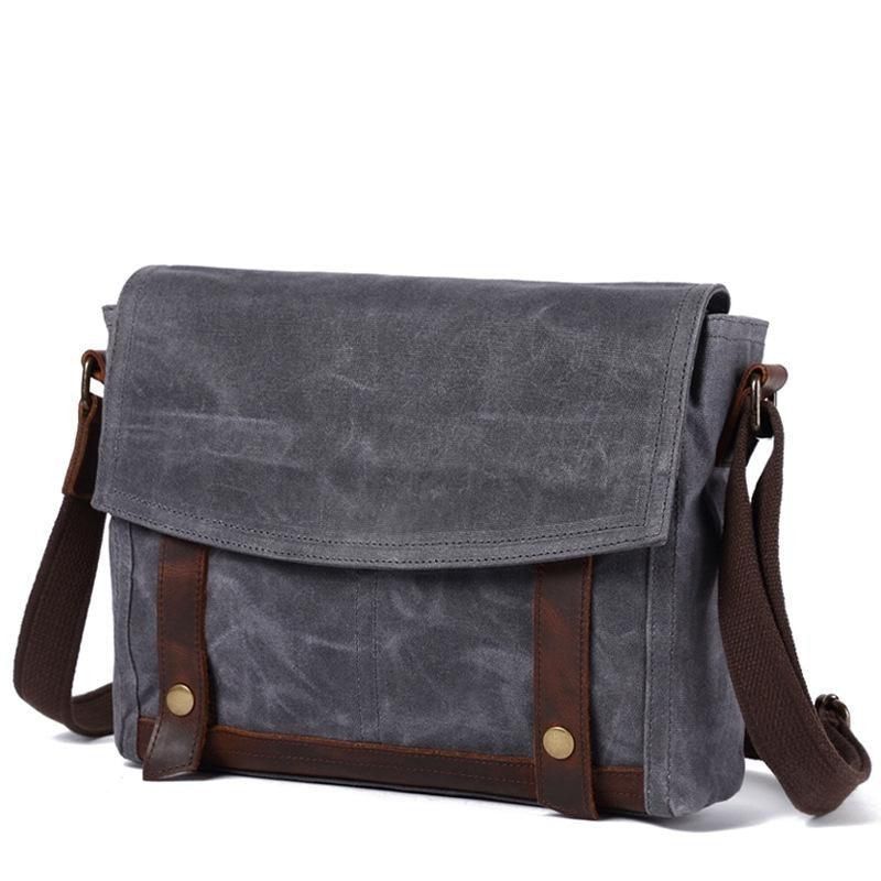 Vintage Messenger-väska Canvas Crossbody För Män