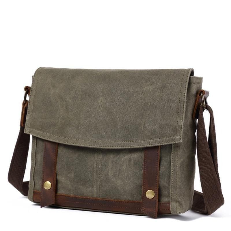 Vintage Messenger-väska Canvas Crossbody För Män