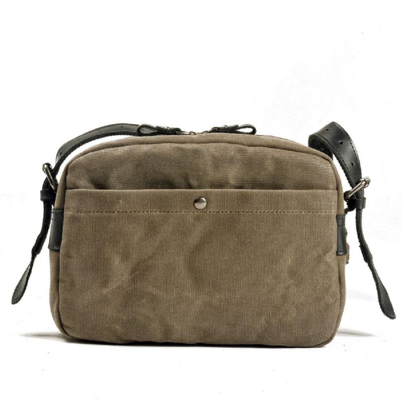 Vintage Vax Canvas Resekamera Messenger-väska